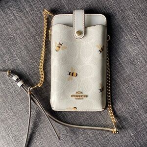 Coach bumble bee phone crossbody